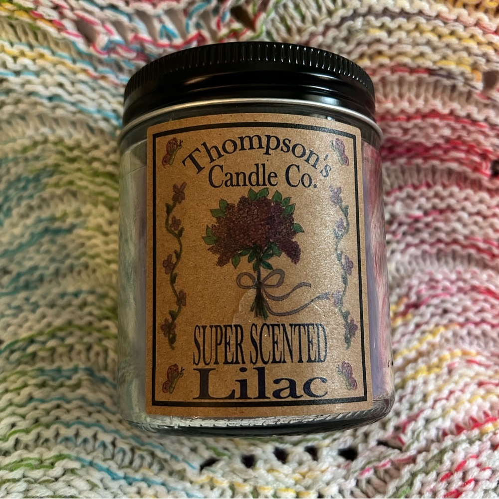 Super Scented Lilac Candle New